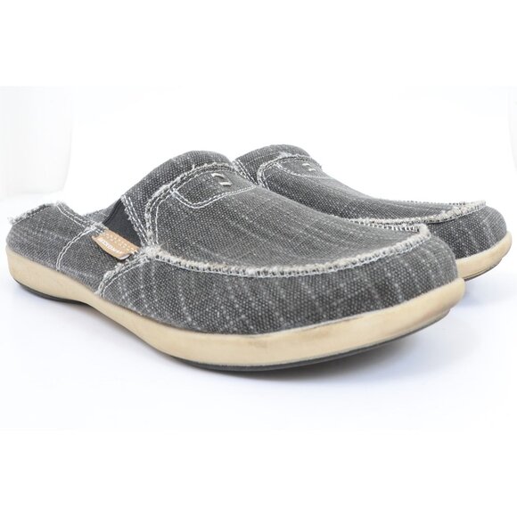 Gecko Man Mens 12 Slip On Canvas Loafers Arch Support Orthopedic Boat Shoes - Picture 4 of 11